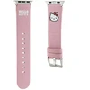 Apyrankė Apple Watch 1 / 2 / 3 / 4 / 5 / 6 / SE / 7 / 8 (38 / 40 / 41 mm) Hello Kitty Strap Kitty Head (HKAWMPGKHP) rožinės spalvos