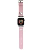 Apyrankė Apple Watch 1 / 2 / 3 / 4 / 5 / 6 / SE / 7 / 8 (38 / 40 / 41 mm) Hello Kitty Strap Kitty Head (HKAWMPGKHP) rožinės spalvos