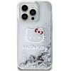 „Hello Kitty“ skystas blizgantis galvanizavimo galvutės logotipo dėklas, skirtas „iPhone 13 Pro“, skaidrus
