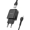 Telefono įkroviklis Hoco USB A 2A 10W + laidas USB A į Lightning N2 juodas