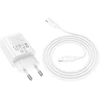 Telefono įkroviklis Hoco USB A + USB C QC3.0 PD 3A 20W + laidas USB C į Lightning N61 baltas