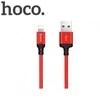 USB kabelis Hoco X14 Lightning, raudonas-juodas 1.0m