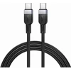 Silicone Cable USB C to USB C Hoco 3A 60W 1 m X109 juodas