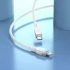 Silikoninis laidas USB C į USB C Hoco 3A 60W 1 m X109 baltas