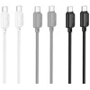 USB C į USB C laidas Hoco 3A 60W 1 m X113 baltas