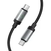 Cable USB C to USB C Hoco 3A 60W 1 m X117 juodas