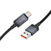 USB A į USB C laidas Hoco 5A su ekranu 1 m X118 juodas
