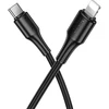 USB C - Lightning kabelis Hoco PD 27W 1 m X120 juodas