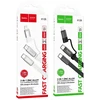 Plokščias kabelis USB C į USB C/iP 2in1 Hoco 3A 60W 1 m X125 juodas