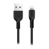 USB A tipo į „Lightning“ tipo laidas Hoco 2,4A, 1 m, juodas x20