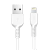 USB A tipo į „Lightning“ tipo laidas Hoco 2,4A, 1 m x 20 baltų