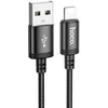 USB A tipo į „Lightning“ tipo laidas Hoco 2,4A 2 m X89 juodas