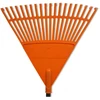 Hortus brightsign Lapų grėblys su rankena oranžinis 45cm (20 šakų) 0927006