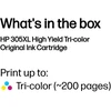 HP 305XL didelio našumo trispalvė originali rašalo kasetė