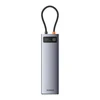 Hub 11in1 Baseus StarJoy Metal Glam Series, USB-C prie HDMI + VGA + 3 x USB 3.0 + USB 2.0 + USB-C PD + RJ45 + SD/TF +3,5 mm