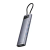 Hub 11in1 Baseus StarJoy Metal Glam Series, USB-C prie HDMI + VGA + 3 x USB 3.0 + USB 2.0 + USB-C PD + RJ45 + SD/TF +3,5 mm