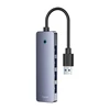 4in1 šakotuvas „Baseus UltraJoy Lite“, 15 cm, USB-A į 4x USB 3.0 + USB-C 5V (rutulinis)