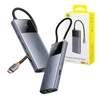 Hub 6in1 Baseus Metal Gleam 2 Series USB-C – 2xUSB 3.0 +USB-C + HDMI + USB-C PD + Ethernet RJ45