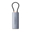 Hub 6in1 Baseus Metal Gleam 2 Series USB-C – 2xUSB 3.0 +USB-C + HDMI + USB-C PD + Ethernet RJ45