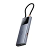 Hub 6in1 Baseus Metal Gleam 2 Series USB-C – 2xUSB 3.0 +USB-C + HDMI + USB-C PD + Ethernet RJ45