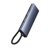 Hub 7in1 Baseus UltraJoy, USB-C – HDMI, 3xUSB 3.0, PD, SD/TF (pilka)