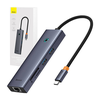 „Baseus UltraJoy“ 7 prievadų šakotuvas 7w1 (USB-C į 1xHDMI4K@30Hz + 2xUSB 3.0 + 1xPD +RJ45 + SD/TF3.0)