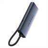 Hub Baseus UltraJoy Series Lite 4 prievadų (USB į USB 3.0*4+Type-C 5V) (pilka)