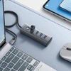 Hub Orico PDD4U-U3 4x USB-A 3.0 – pilkos spalvos