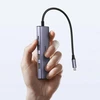 HUB Ugreen CM511 15597 5in1 USB-C – USB-C PD / HDMI / 3x USB-A 3.0 – pilkos spalvos