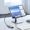 HUB Ugreen CM511 15597 5in1 USB-C – USB-C PD / HDMI / 3x USB-A 3.0 – pilkos spalvos
