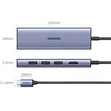Ugreen CM511 6 viename USB-C į HDMI šakotuvas | 3x USB 3.0 | SD | Micro SD | pilkas