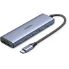 Ugreen CM511 6 viename USB-C į HDMI šakotuvas | 3x USB 3.0 | SD | Micro SD | pilkas