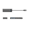 Hub USB-C Orico PAPW2AC-C3 docking station 2x USB-A 3.0 + 2x USB-C 3.0 – juodos spalvos