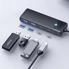 Hub USB-C Orico PAPW2AC-C3 docking station 2x USB-A 3.0 + 2x USB-C 3.0 – juodos spalvos