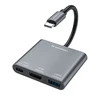 Wozinsky WHCH-01 USB-C PD šakotuvas 100W HDMI 4K@30Hz USB-A 10Gbps - pilkas
