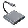 Wozinsky WHCH-01 USB-C PD šakotuvas 100W HDMI 4K@30Hz USB-A 10Gbps - pilkas