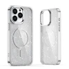 Hurtel Glitter Dėklas MagSafe Compatible skirtas Apple iPhone 17 Pro Max – Semi-skaidrus