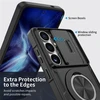 Hurtel „Samsung Galaxy S26 Ultra“ dėklas su stumdomu kameros dangteliu ir pasukamu stovu, suderinamas su „MagSafe“ – juodas