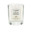 I Love Signature Collection Bergamot Žalias Apple Parma Violets Rose Scented Candle, 160 g