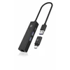 HUB USB Icy Box Hub- HUB1439- LAN 4w1 HUB, 1x USB-C, 2xUSB-A, 1x LAN