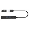 HUB USB Icy Box Hub- HUB1439- LAN 4w1 HUB, 1x USB-C, 2xUSB-A, 1x LAN