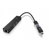 HUB USB Icy Box Hub- HUB1439- LAN 4w1 HUB, 1x USB-C, 2xUSB-A, 1x LAN