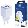 3Mk Apsaugos Priedai - 3mk Hyper GaN Įkroviklis 20W QC4+ PD PPS USB 1A1C Baltas EU