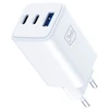 3Mk apsaugos priedai - 3mk Hyper GaN įkroviklis 65W QC4+ PD PPS USB 1A2C Baltas EU