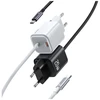 Laidinis įkroviklis USAMS JC Series CC261 20W GaN Mini Fast Charger 2xUSB-C baltos spalvos
