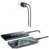 Laidinis įkroviklis USAMS JC Series CC261 20W GaN Mini Fast Charger 2xUSB-C baltos spalvos