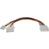 InLine Molex – 4 kontaktų diskelis, 0,13 m, įvairiaspalvis (29658)