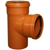 Instalplast Trijų krypčių jungtis PVC 110 mm 90° Ruda