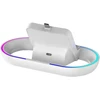 iPega P5P02 įkroviklio dokas su RGB, skirtas Playstation Portal nuotolinio grotuvo baltos spalvos