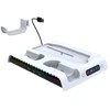 iPega P5S006 daugiafunkcis įkrovimo RGB stovas su aušinimu, skirtas PS5 Slim, baltas (pažeista pakuotė)